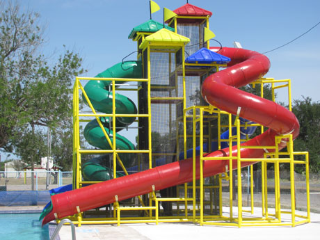 Water Slide In Pool